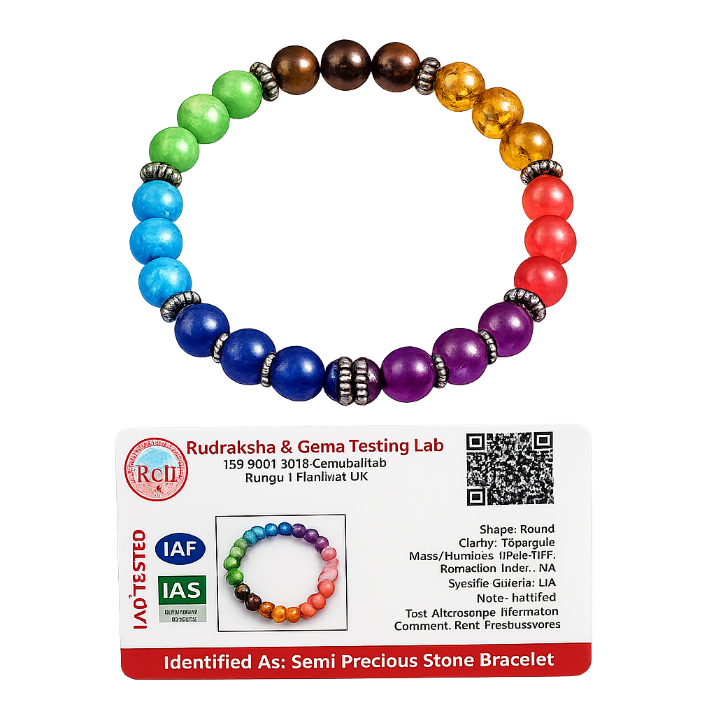 7 Chakra Bracelet with Amethyst product image