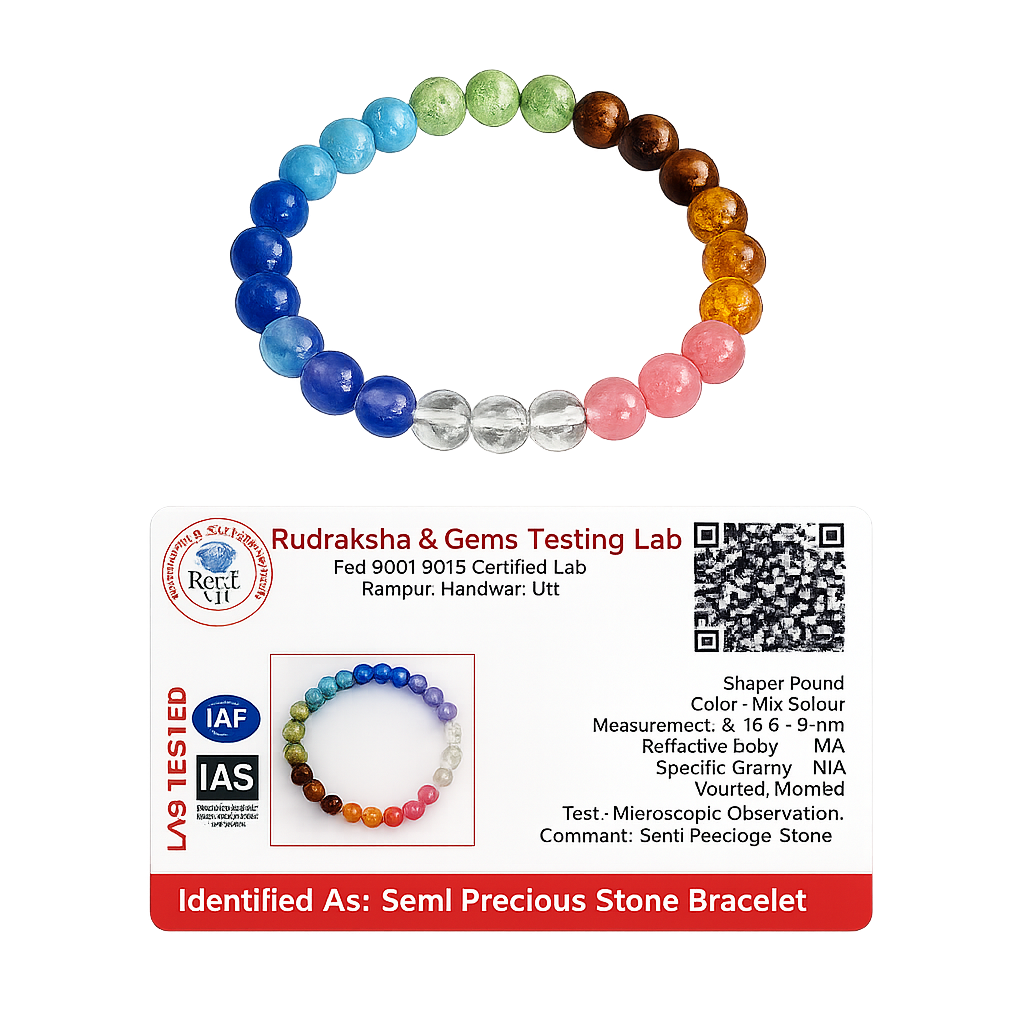 7 Chakra Bracelet with Sphatik product image