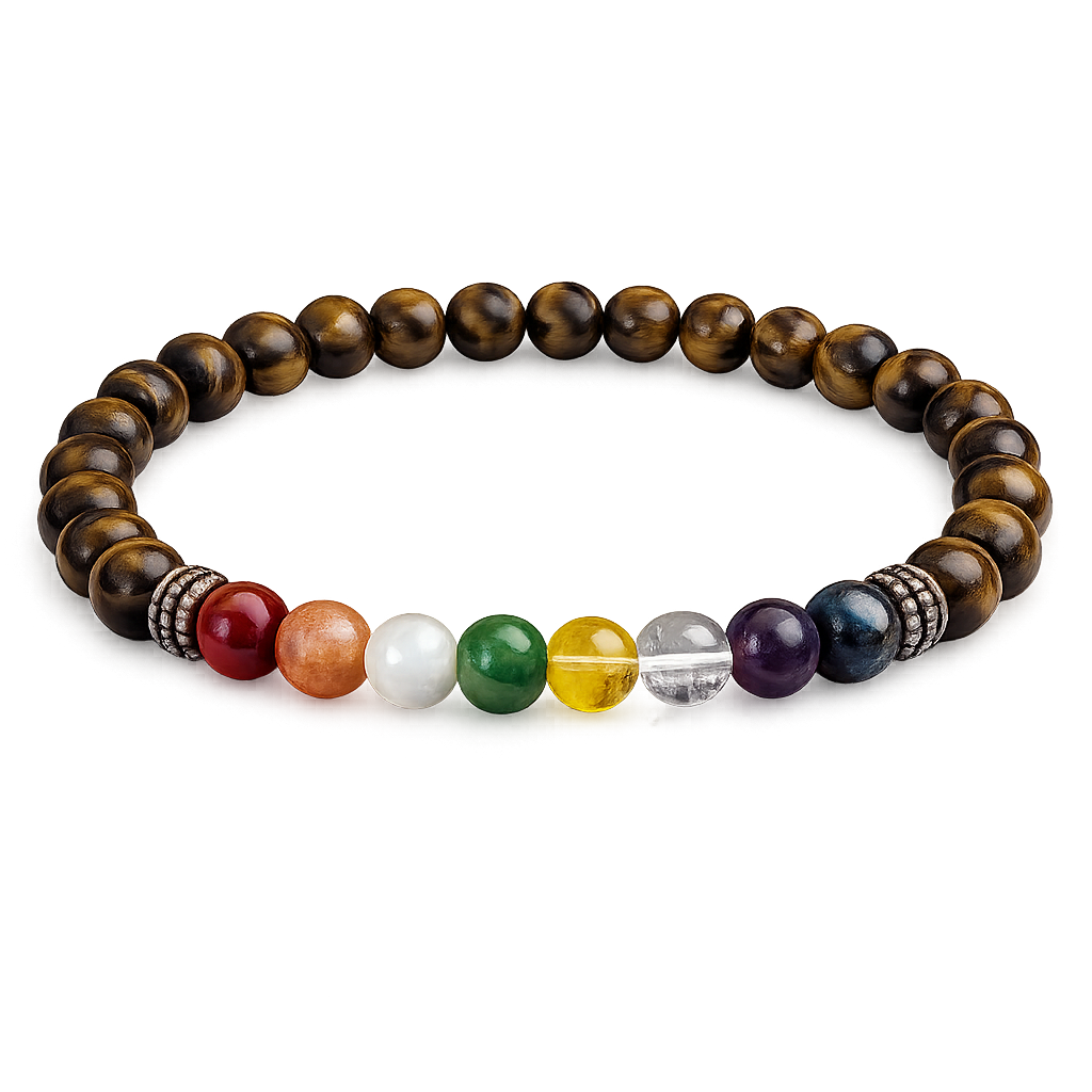 Nav Grah Shanti Bracelet with Tiger's Eye (Nav Ratna) primary product image