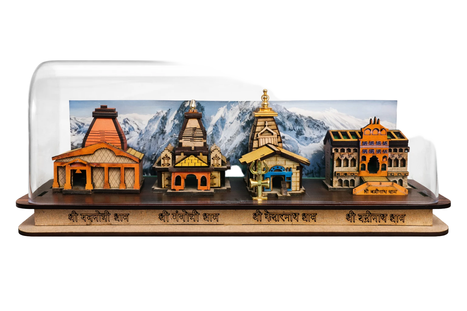 Char Dham Temple set with Cabinet primary product image