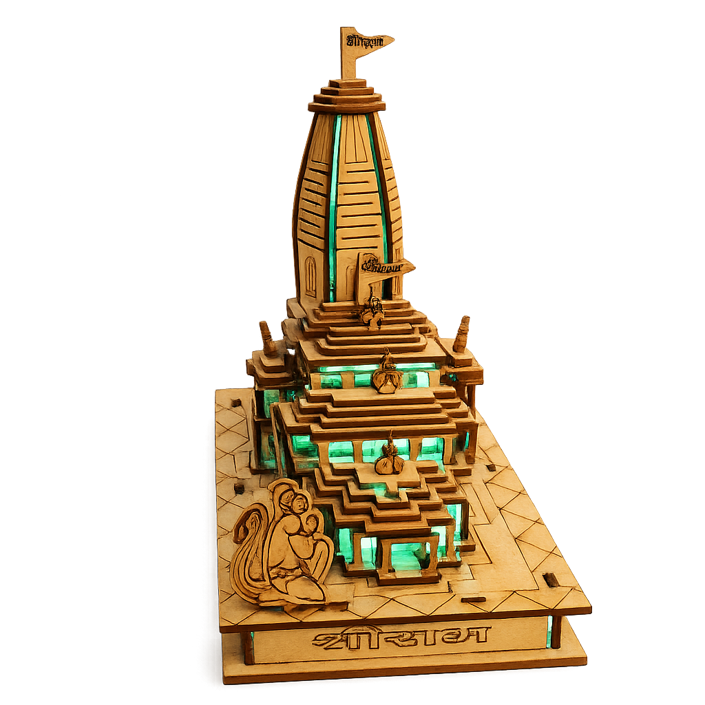 Ram Mandir with lighting primary product image