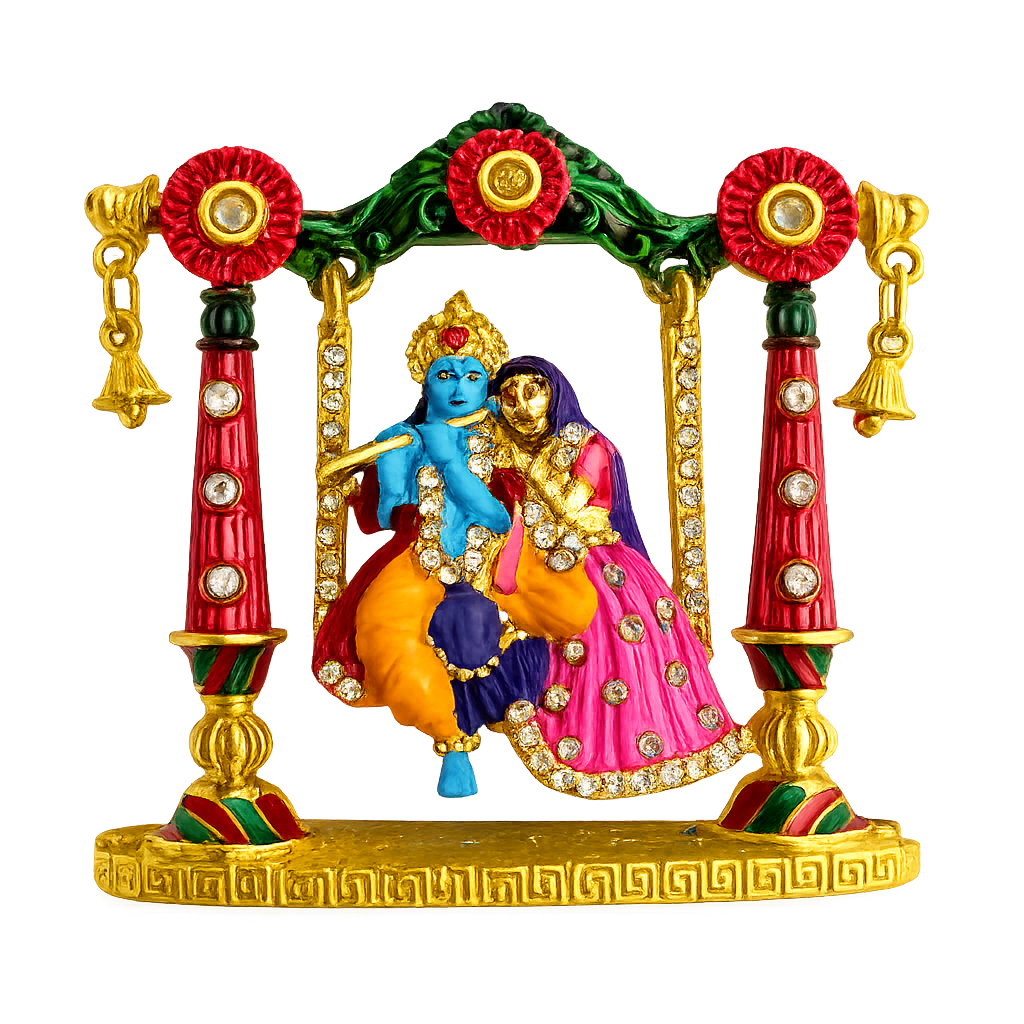 Radha-Krishna on Jhula primary product image